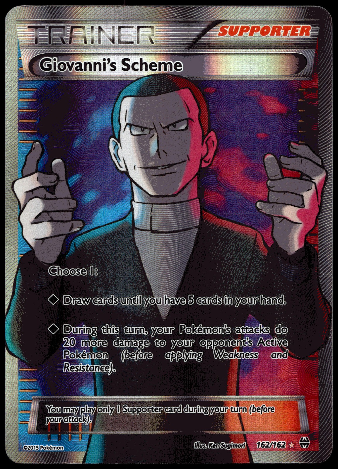 Giovanni's Scheme (Full Art) Ultra Rare XY - BREAKthrough 162/162 NM