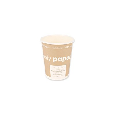 NATURE Star Hartpapier-Kaffeebecher ''Only Paper'' Pappbecher Entsorgung Altpapier