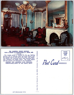 #ad #ad Campbell House Museum Parlor St Louis MO Postcard $3.99