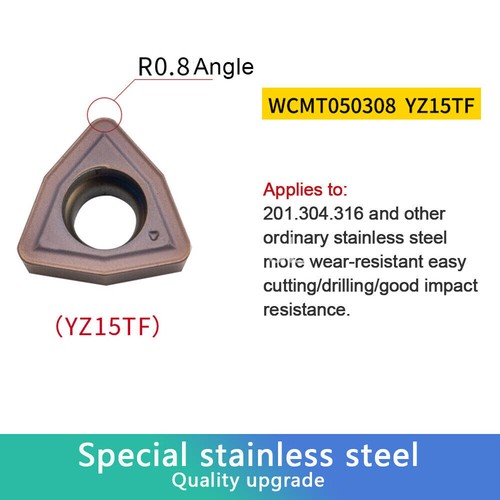 WCMT050308FN  WCMX WCGT ACZ330 10pcs CNC Carbide Turning Insert Grooving Blades - Picture 9 of 83