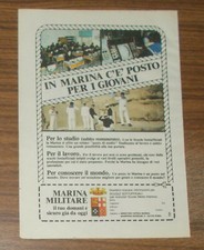 Seltene Werbung SCUOLE SUTTOFFICIALI MARINA MILITARE Italien 1982