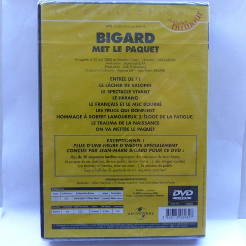 DVD Neuf scellé Bigard Met le paquet - Imagen 2 de 2