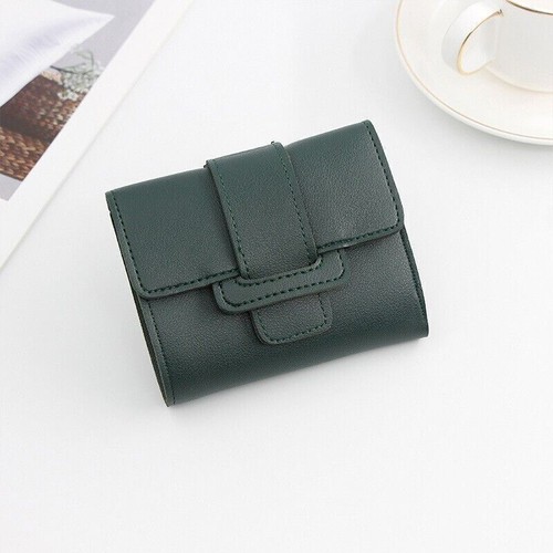 Women Short Small Money Purse Wallet Ladies PU Leather Folding Card Holder Gift - Picture 8 of 16