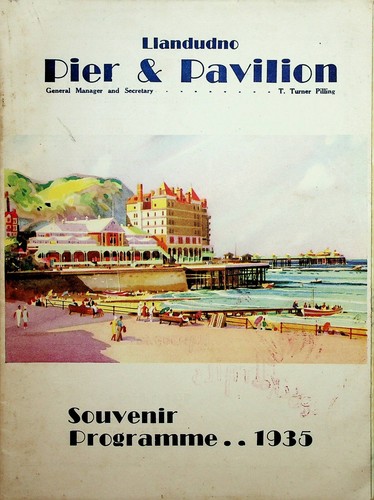 Llandudno Pier & Pavilion 1935 Programme variety vintage local history ads rare