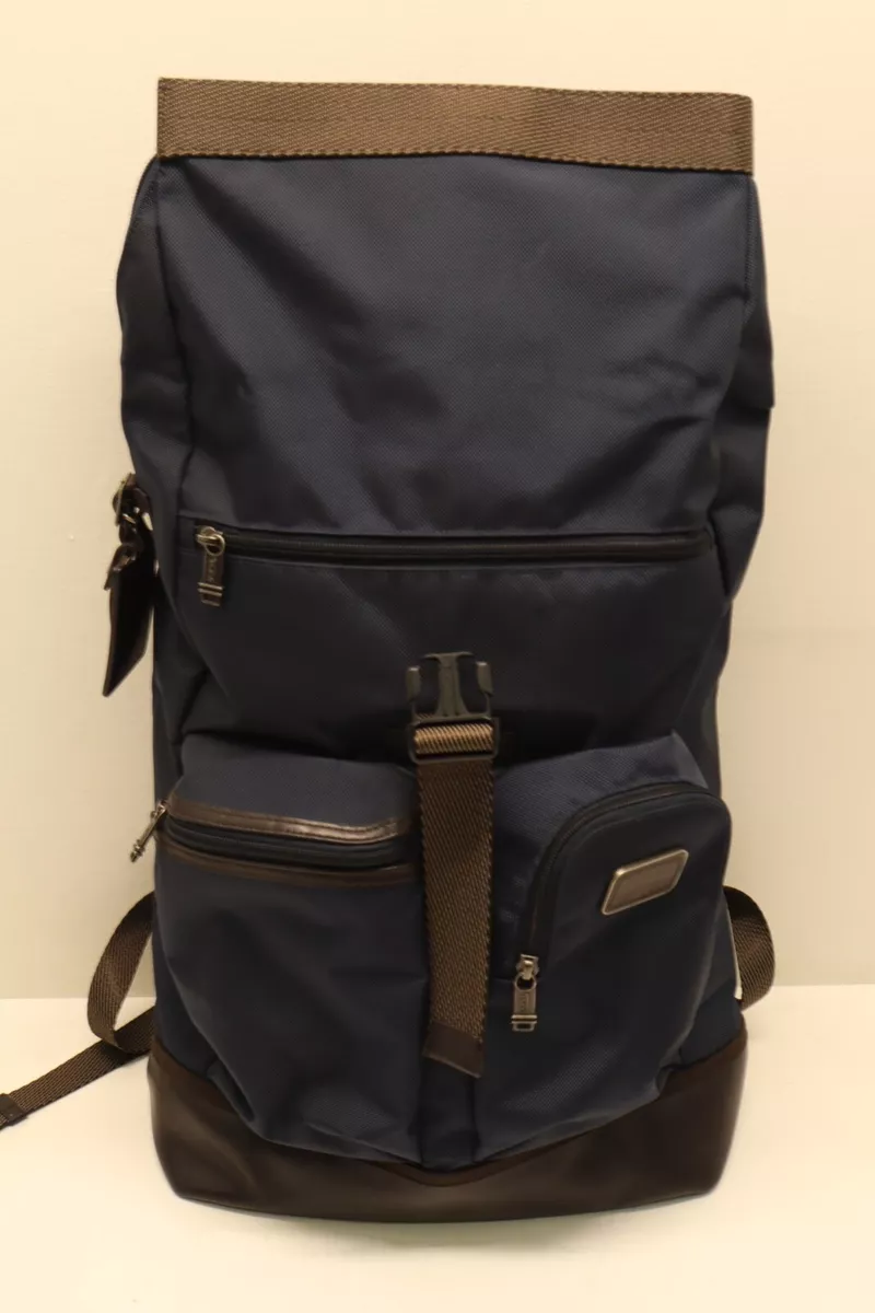 Tumi Fremont Cypress Roll Top Backpack 111760 NAVY