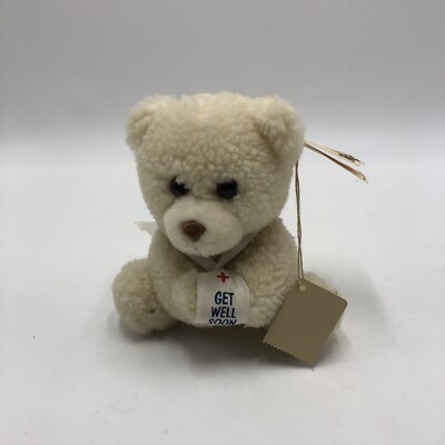 Russ Get Well Soon Bear Luv Pets plush stuffed animal cream teddy