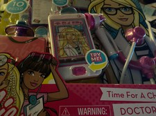 Barbie Doctor Set Time For A Check-Up Play Pink Kid Girl Toy New