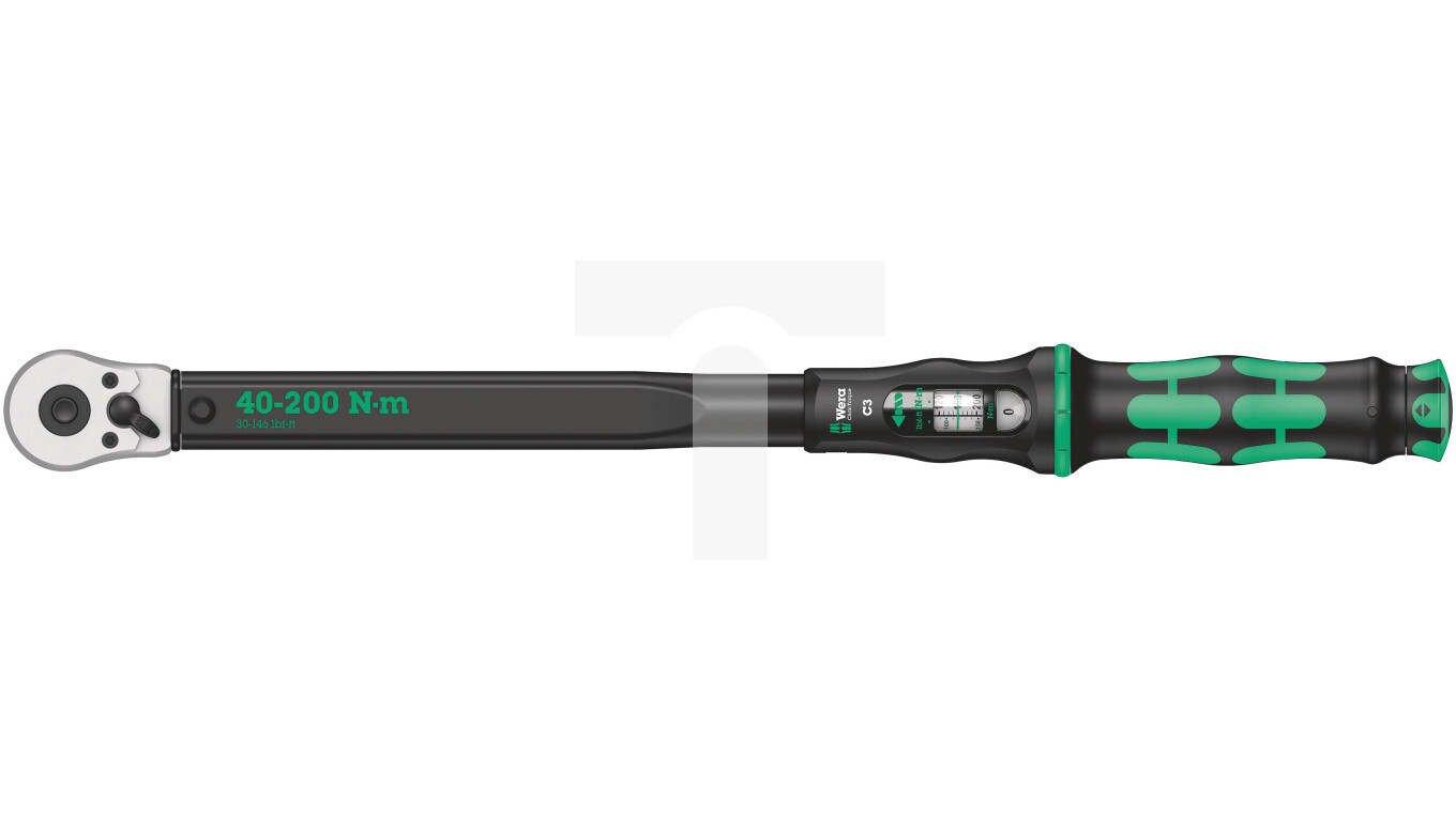 Click-Torque C 3 torque wrench with switchable ratchet, 40-200 Nm, 1/2 x  /T2UK