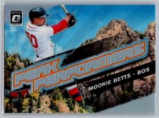 2019 panini donruss optic baseball mookie betts peak performers holo prizm #3