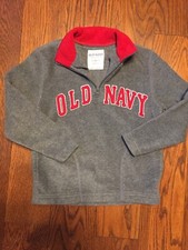 Boys size 4/5 Old Navy Jacket XS Fleece Jacket Long Sleeve Kids Coat GUC