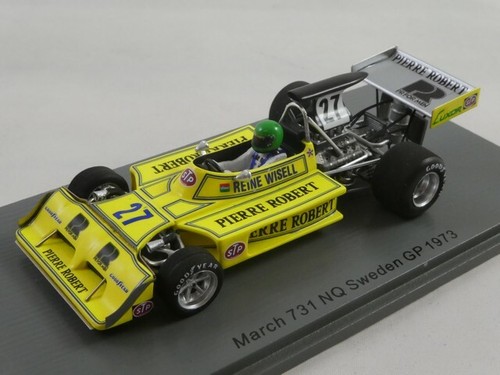 Spark March 731 Nq #27 Reine Wisell Sweden Gp 1973 1/43 S5374