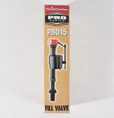 Fluidmaster PRO45 PRO SERIES Fill Valve for Toilets Ultra Quiet Code Approved