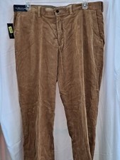 VINTAGE Polo Ralph Lauren Preston Pants Corduroy Tan New Nwt Sz 38/30