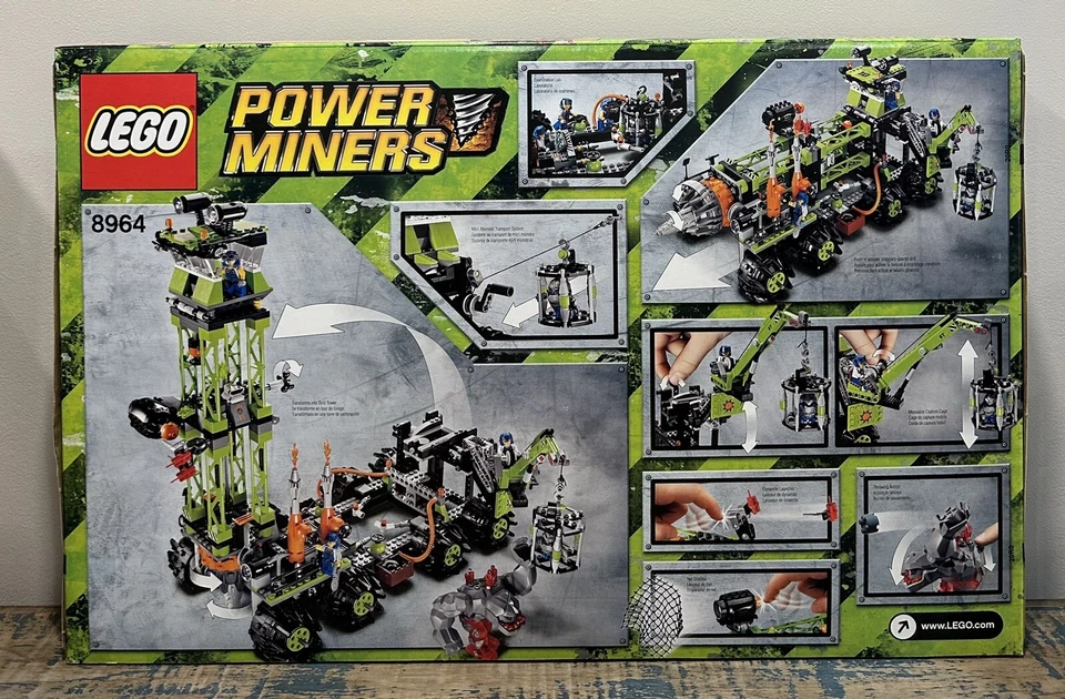 LEGO 8964 Power Miners: Titanium Command Rig FACTORY SEALED NIB Retired Set - Image 2 of 3