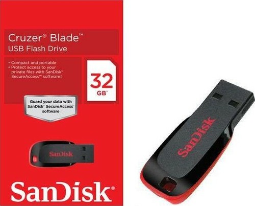 SanDisk 32GB Cruzer Blade USB Flash Drive Thumb Memory Stick Pack of 5 - By Lot - Photo 5/6