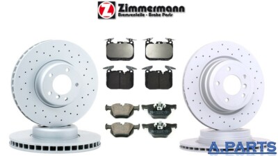 Zimmermann brake set drilled ø 340 330 mm front and rear BMW 3 Series F30 4 Series F32