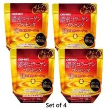 Orihiro Collagen Dense Fish Collagen Placenta 120g x4 | Beauty & Skin Support