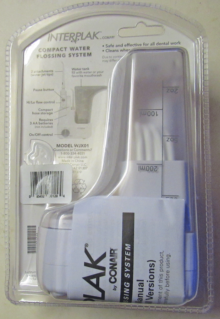 INTERPLAK Conair Compact Dental Water JET Flossing System White Cordless for sale online eBay