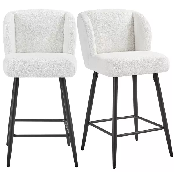 White cloth online bar stools