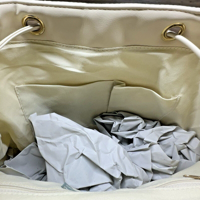 NWT Daisy Fuentes Roxy Backpack Birch / Cream New NWT Daisy Fuentes Vegan Leather Cream Roxy Backpack  main image 4