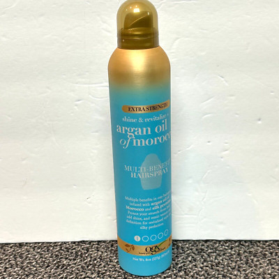OGX Shine & Revitalize + Argan Oil Of Morocco Multi Benefit Hairspray 8 oz