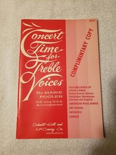 Concert Time For Treble Voices  9173 by Marie Pooler 1967