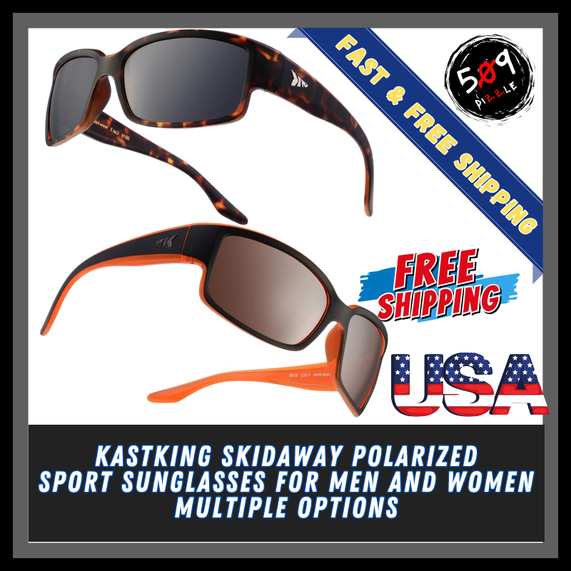 NEW! KastKing Skidaway Sport Sunglasses Polarized Lenses Driving