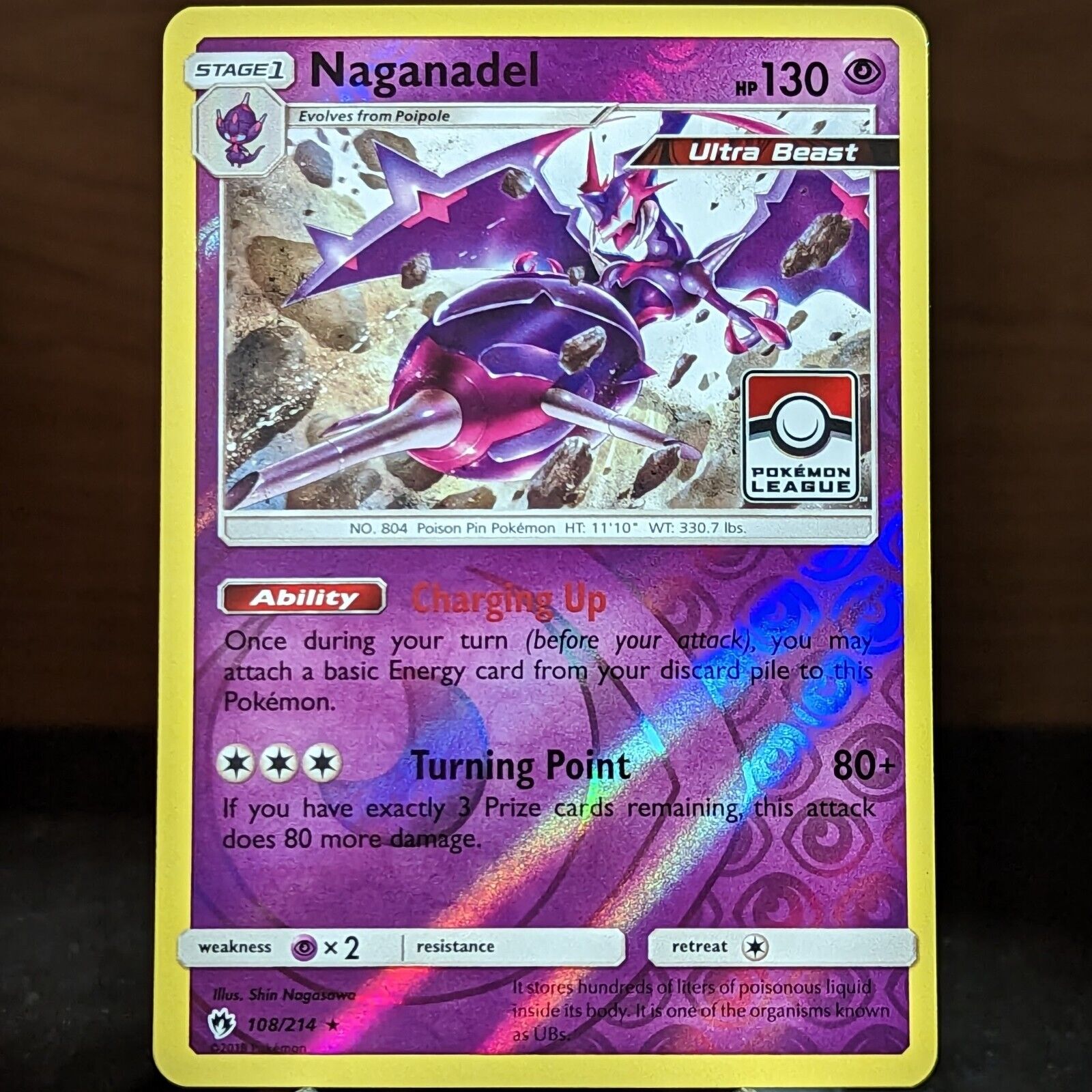 Naganadel Holo - Lost Thunder Pokémon card 108/214