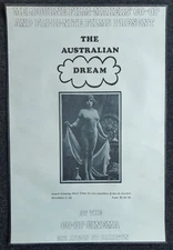 c.1974-75 ~Melbourne Film-Makers' Co-op Festival "The Australian Dream" ~ Poster