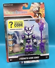 DevSeries Ninja Legends Cybernetic Azure Sensei Action Figure Virtual Code B22