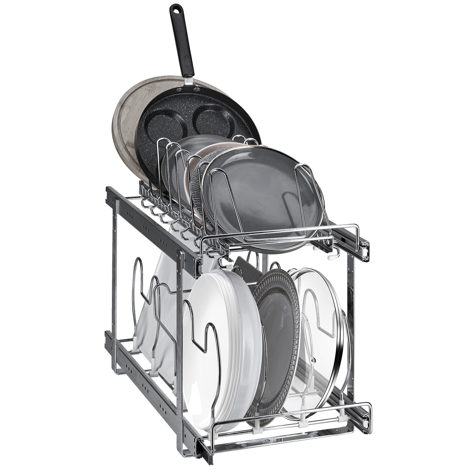 Rangement couvercle casserole VEVOR organiseur extensible tiroir