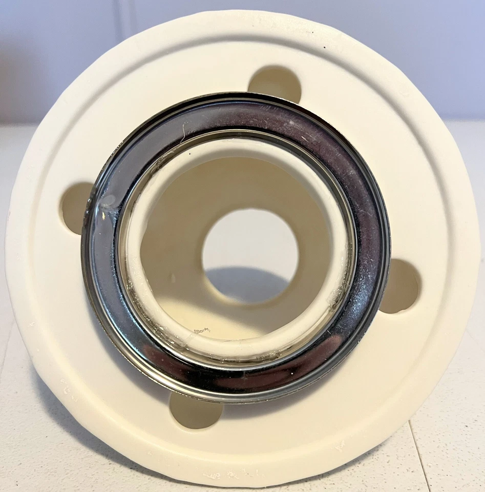 Gold Canyon灯罩陶瓷白色蜡烛灯罩 — 第 2/4 张图片