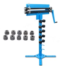 New Manual Bender Bead Roller Sheet Metal Bending Machine 6 Pairs Profile Roller