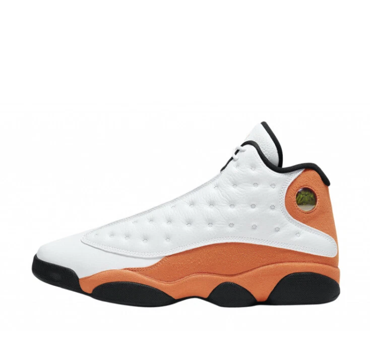 Jordan 13 black and best sale orange