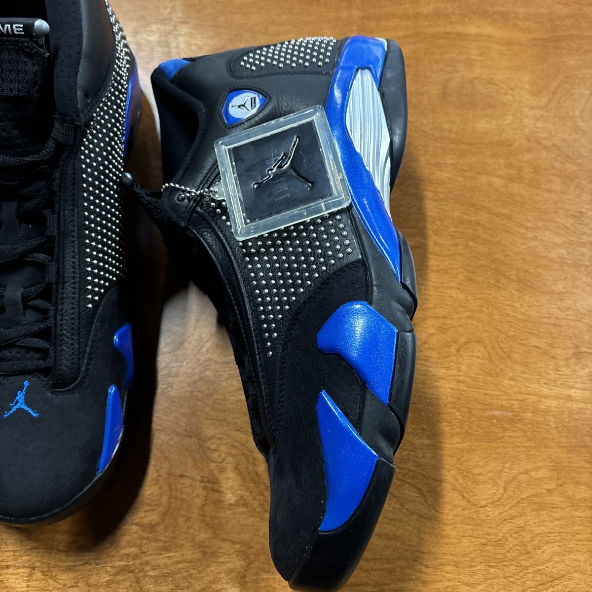 Size 14 - Supreme x Air Jordan 14 Retro Black Varsity Royal
