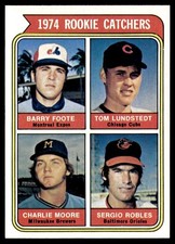 1974 Topps Baseball Barry Foote RC Rookie Catchers #603 Card NM. rookie card picture