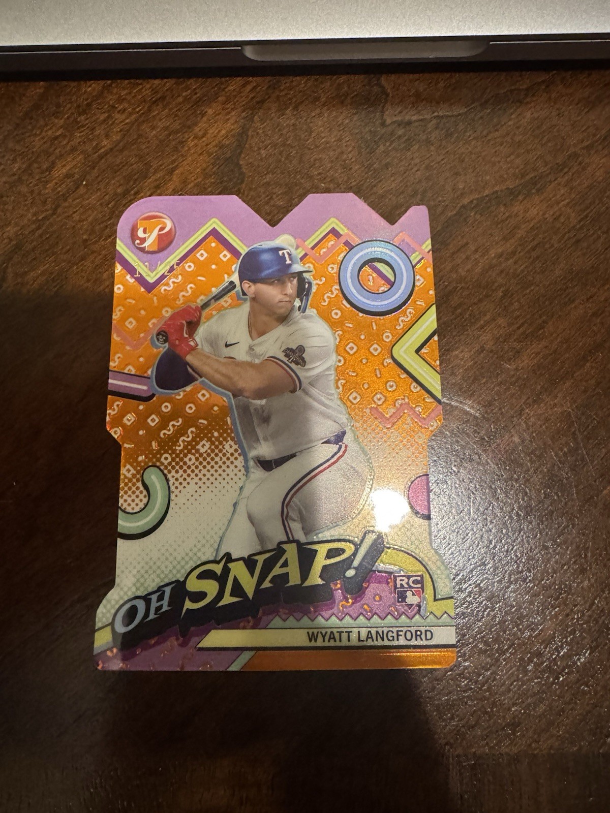 2024 Topps Pristine #OH-16 Wyatt Langford Oh Snap! Orange Refractor /25