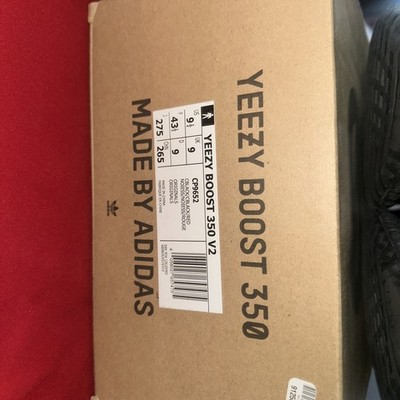 adidas Yeezy Boost 350 V2 Bred Black Red Size 9.5