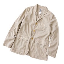 MARGARET HOWELL MHL. Cotton Linen Tailored Jacket Beige Size M Made In Japan