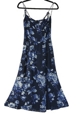 NWT, Reformation Parma Floral Print Dress in Navy multi Size 6 #MD777
