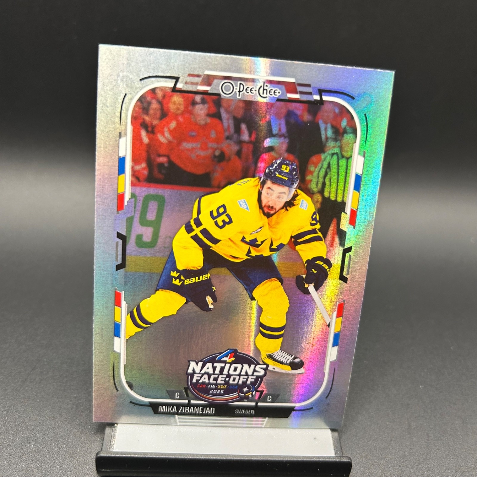 2025-26 O-Pee-Chee #536 Mika Zibanejad Rainbow Foil /350 New York Rangers