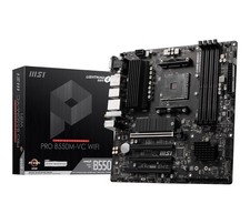 MSI PRO B550M-VC WiFi ProSeries Motherboard (AMD Ryzen 5000 Series, AM4, DDR4...