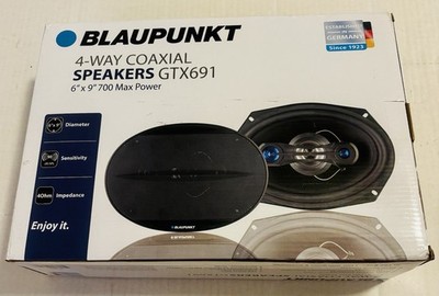 BLAUPUNKT GTX691 6 X 9'' 6X9 INCH 4-WAY CAR AUDIO COAXIAL SPEAKERS 700W MAX