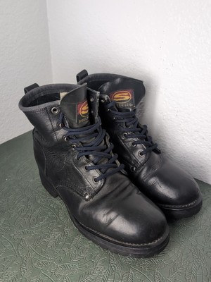 Skechers Logger Boots Mens 9 Black Leather Vintage Y2K Ankle  display picture 2