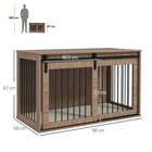 Modern Wooden Dog Cage Furniture for Large Dogs Up to 30kg
