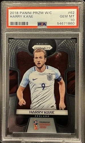 HARRY KANE 2018 Panini Prizm World Cup #62 ⚽️ England 🏴󠁧󠁢󠁥󠁮󠁧󠁿 PSA 10