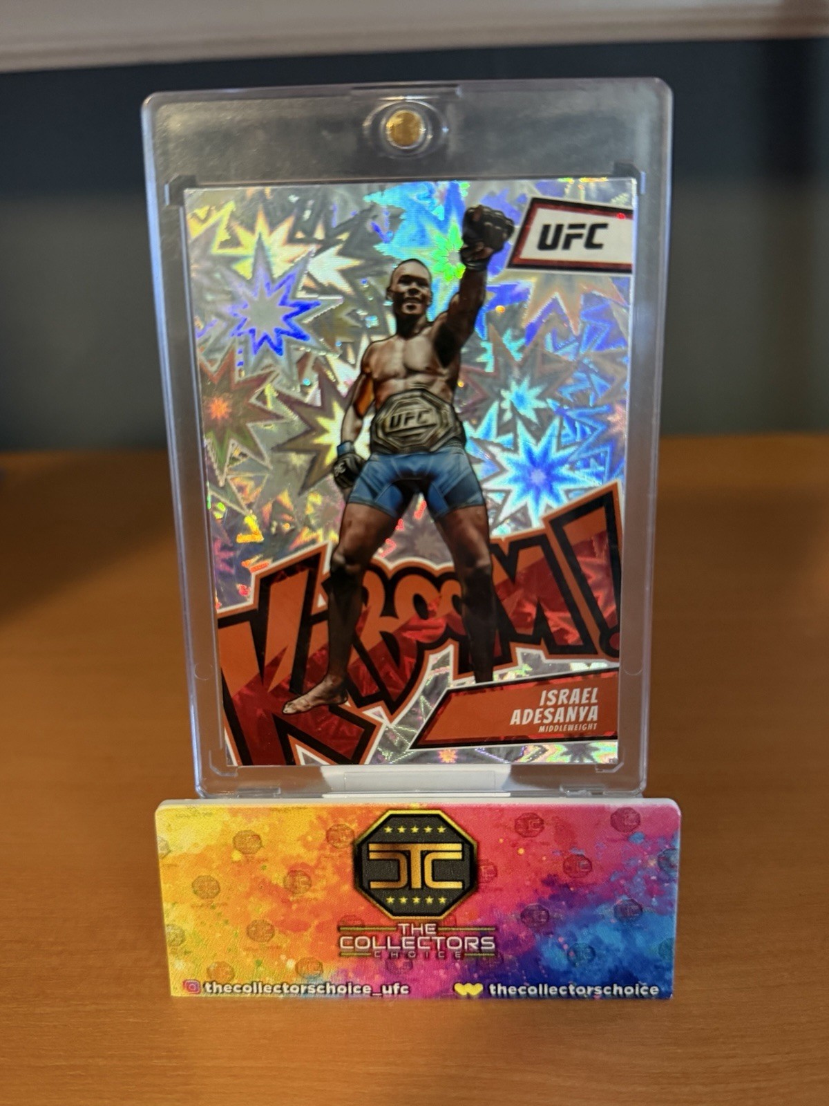 Israel Adesanya 💥 KABOOM! SSP! 2023 Panini Chronicles UFC