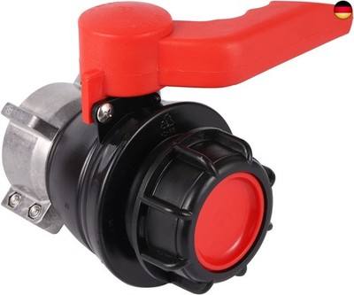 FOGWOWO IBC Adapter Kugelhahn 60 mm zu 62 mm IBC Tank Zubehör Ersatzkugelhahn