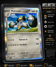 melmetal pokemon card price - ex 105/142 Metal / 300 / Stage 1 Attack 1 Melmetal ex  Scarlet &