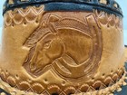 🐴Hand-Crafted Tooled Cowhide Leather Riding Hat Size 8🐴 — photo 9